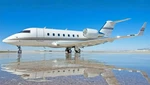 Bombardier Challenger CL-601-3R Desktop Wood Airplane New Model Small Scale 1/72. Fixed Price $207.00.
