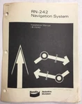 Bendix RN-242 Navigation System Original Installation Manual. Fixed Price $17.25.