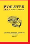 Owner's Manual United Motors Service Koilster Instructions Ignition Coil Tester. Fixed Price $30.00.