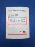 Cessna Skylane Rg R182 Pilot's Operating Handbook (1123-668). Fixed Price $72.80.