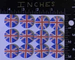 Union Jack Lot Pins One Inch 12 Button Set Collection British Flag Back. Fixed Price $12.49.