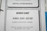 Bendix King KMA24H-65/68 Audio Panel Install/maintenance/overhaul MANUALKMA-24. Fixed Price $150.00.