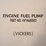 Vickers Fuel Pump 4V146R002 Overhaul & Parts Manual. Fixed Price $103.35.