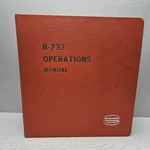 Boeing B-737 Operations Manual 1960S Western Airlines Binder Vintage. Fixed Price $109.99.