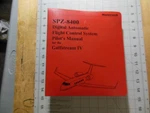 Pilot Manual For The Honeywell SPZ-8400. Fixed Price $30.00.