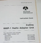 Rockwell Collins 899P Radio Adapter Unit Instruction Manual. Fixed Price $150.00.
