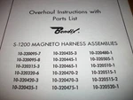 Bendix S-1200 Magneto Harness Service Tech Data Booklet. Fixed Price $105.27.