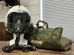 Vietnam War Usaf HGU-2A/P Flight Helmet, Oxygen Mask, Bag, Etc. Fighter Pilot. Fixed Price $1395.00.