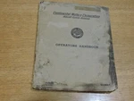 Continental A-50 4&5 A-65 1&3 A-75 Aircraft Motors Operators Handbook 1939. Fixed Price $36.40.