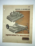Woods Operator's Manual Model D-80/MD-80. Fixed Price $27.00.