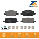Rear Ceramic Brake Pads Set For Tesla 3 With Gray Painted Calipers. Fixed Price $42.95.