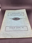 1947 Aircooled Motors Franklin Engine Service Manual B9F & 6A8-215-B8F. Fixed Price $150.00.