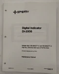 Sperry Digital Indicator DI-2008 Maintenance Manual-copy. Fixed Price $28.75.