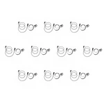 10 Units Bommeow C-shape Earphone For Vertex FT-60E FT-250R Yaesu FT-60R VX-6R. Fixed Price $107.00.