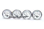 2" / 52MM Electrical Oil Pressure , Temperature Volt Fuel Gauge White Face. Fixed Price $26.00.