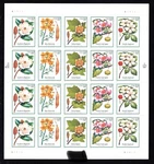 Us #3193-3197 Mnh M/s 1998 Flowering Tree Magnolia Poplar Dogwood Pos B11111. Fixed Price $60.99.