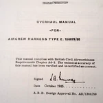 Teleflex Harness Type E, 136879 & 136880 Overhaul Parts Manual.. Fixed Price $80.81.