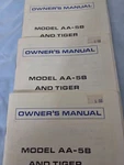 Grumman AA-5B And Tiger Owner's Manual, Original, Like New,. Fixed Price $9.95.