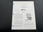 Bendix 11-10090 Air Flow Tester Operating Instructions. Fixed Price $23.50.