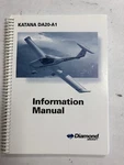 Diamond Katana DA20-A1 Information Manual 1995 Original. Fixed Price $40.25.