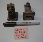 WG-92 WR-90 (8-12.4 Ghz) Waveguide To Type N(f) Adapter, Omega Labs. Fixed Price $55.00.