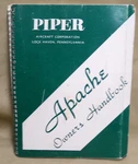 Piper Apache Owners Handbook Model PA-23-160 1960. Fixed Price $59.99.