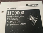 Trimble Honeywell HT9000 Gnss Navigator Pilot's Guide Arinc Cdu SOFTWARE002X. Fixed Price $87.45.
