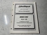Bendix/king Klx 135 Communications Transceiver/gps Receiver Install Manual. Fixed Price $75.12.