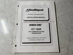 Bendix/king Ky 196B Vhf Communications Transceiver Installation Manual. Fixed Price $91.96.