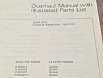 Bendix Lead & Conduit Assembly 10-380230-3/6/7/11 Overhaul Parts Manual.. Fixed Price $138.10.