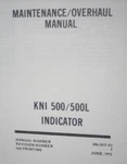 Bendix King KNI-500/500L Indicator Maintenance/overhaul Manual KNI500. Fixed Price $150.00.