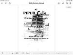 Piper Colt Model PA-22-108 Owners Handbook Manual 1963 Edition W/ 1968 Revisions. Fixed Price $17.99.