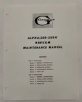 Genave ALPHA/200-200A Nav/com Maintenance Manual-original. Fixed Price $28.75.
