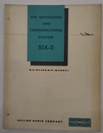 Collins 51X-2 Vhf Navigation & Communications Receiver Maintenance Manual-orig.. Fixed Price $17.25.