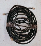Lot Belden 8214 RG8 50 Ohm Coax Cable Wire 64FT - 27' & 37' Connectors Used. Fixed Price $97.00.