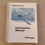 Katana DA20-A1 Flight Information Manual. Fixed Price $79.95.