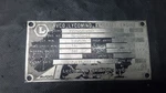 Avco Lycoming Model IGSO-540-B1A Airplane/aircraft Motor/engine Data Tag Only. Fixed Price $374.95.