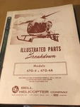 Original Bell Helicopter And Parts Manual. Fixed Price $157.85.