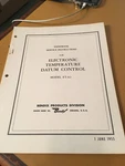 Bendix ET-A2 Electronic Temperature Datum Control Service Manual. Fixed Price $85.70.