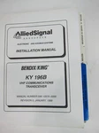Bendix King Vhf Communications Transceiver Ky 196B Installation Maint. Manual. Fixed Price $129.99.