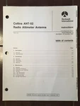 Collins ANT-52 Radio Altimeter Antenna Install Manual. Fixed Price $90.17.