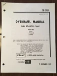 Adel Crane Fuel Booster Pump 71154, 71154-1, 72443 Overhaul Manual. Fixed Price $105.38.