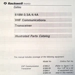 Collins 618M-3/A And 618M-4/A Communications Transceiver Parts Manual. Fixed Price $100.40.
