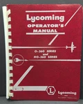 1965 Lycoming Aircraft Engine Operator's Manual & NO-360 W/ Pilot's Notes. Fixed Price $28.00.