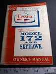 1967 Cessna Model 172 And Skyhawk Original Owners Manual Book Vtg Rare. Fixed Price $41.99.