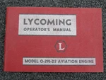 Lycoming O-290-D2 Operators Manual. Fixed Price $84.00.