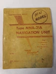 Bendix Type MNA-21A Navigation Unit Part Installation Maintenance Orig.. Fixed Price $13.80.