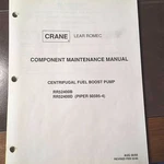 Crane Centrifugal Fuel Boost Pump RR52400B, RR52400D 50595-4 Service Manual. Fixed Price $105.61.