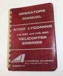 Avco Lycoming And IVO-360 Helicopter Engines Operator's Manual, 60297-11. Fixed Price $18.00.