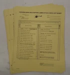 20- Hughes 269A Helicopter Lubrication Check-off Sheet-original. Fixed Price $17.25.